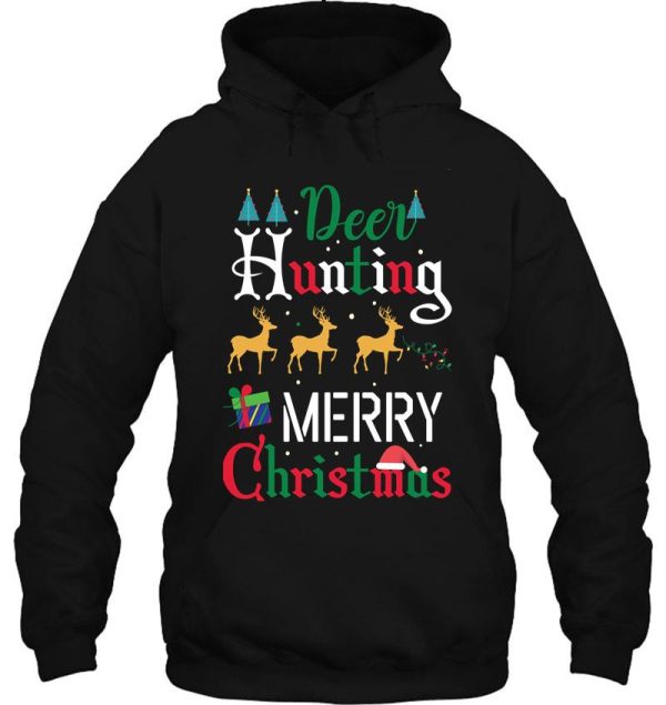 deer hunting merry christmas hoodie