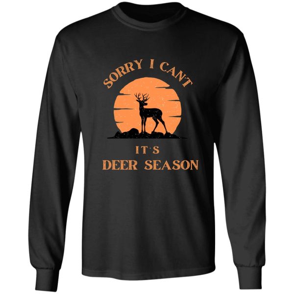 deer hunting season for hunters t-shirt long sleeve