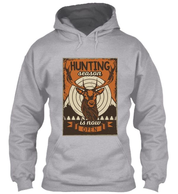 deer hunting season is now open fast food deer hunting hoodie