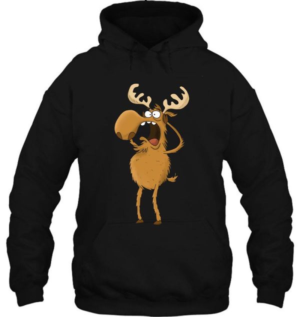 deer illustration hoodie