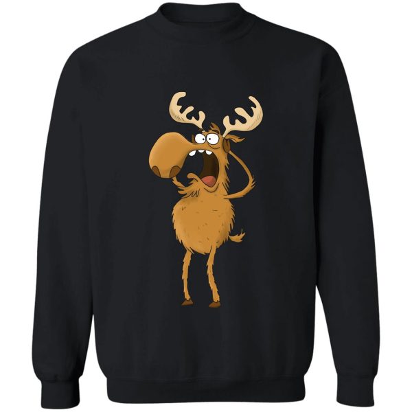 deer illustration sweatshirt