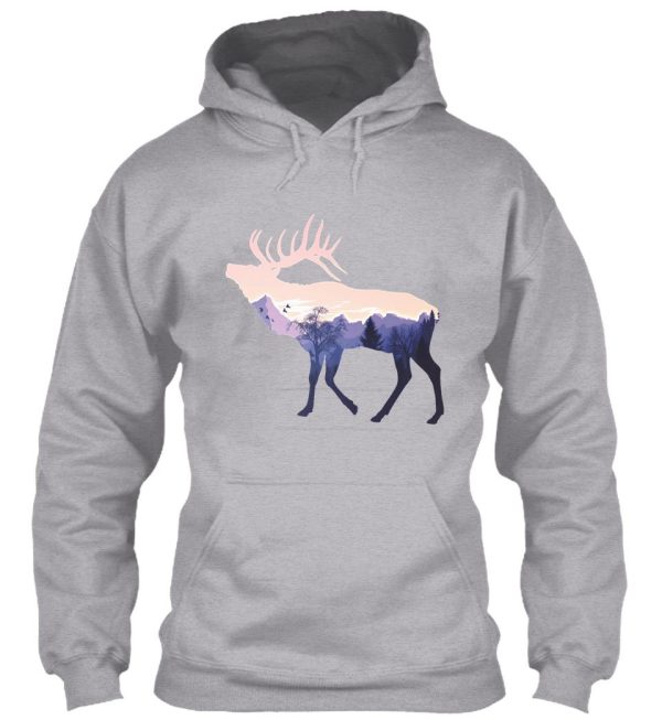 deer mountains wilderness hoodie