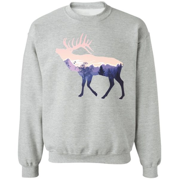 deer mountains wilderness sweatshirt