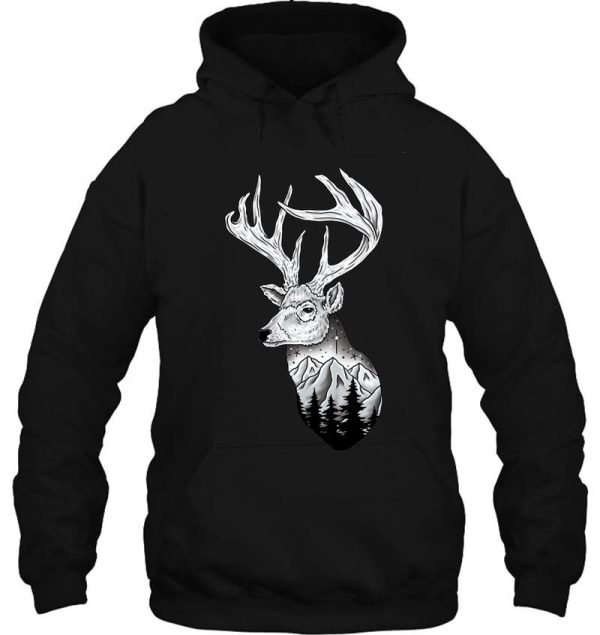 deer & nature hoodie