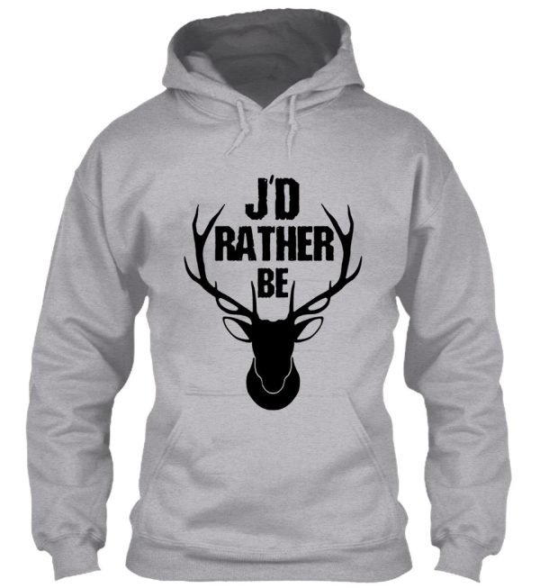 deer of rather be patch hoodie