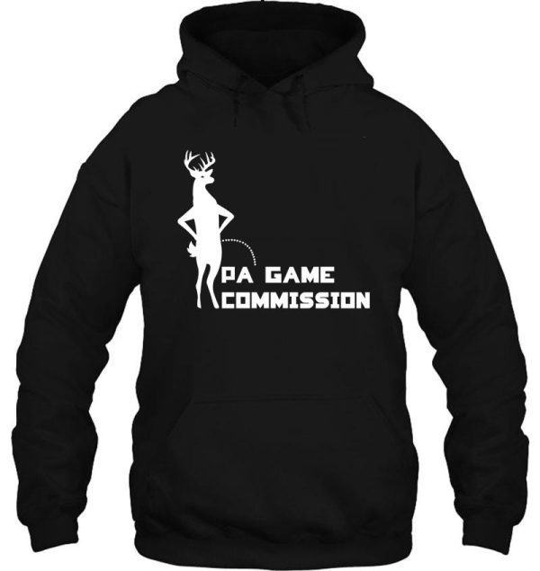 deer peeing on pa game commission hoodie