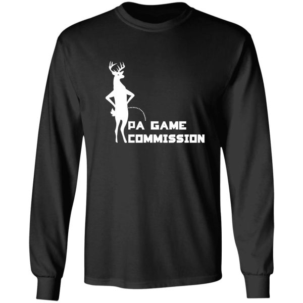deer peeing on pa game commission long sleeve