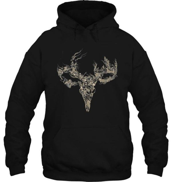 deer skull shirt hoodie