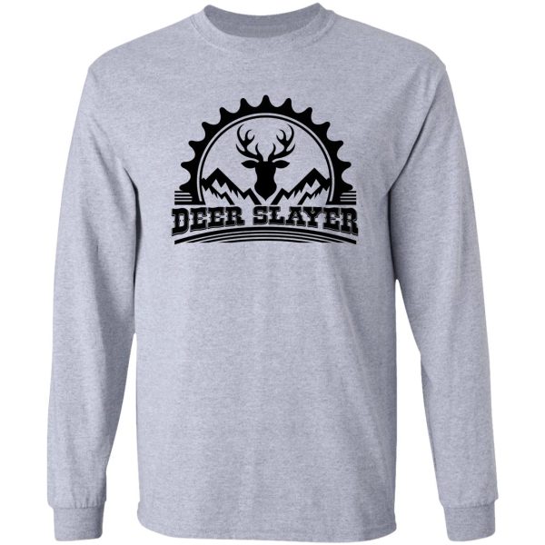 deer slayer hunter killer buck hunting season outdoor target bow lover long sleeve