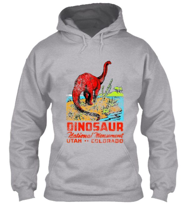 dinosaur national monument utah colorado vintage travel decal hoodie