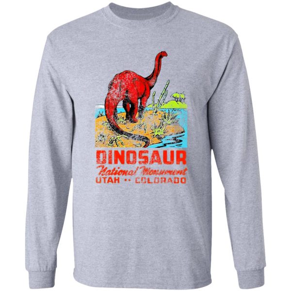 dinosaur national monument utah colorado vintage travel decal long sleeve