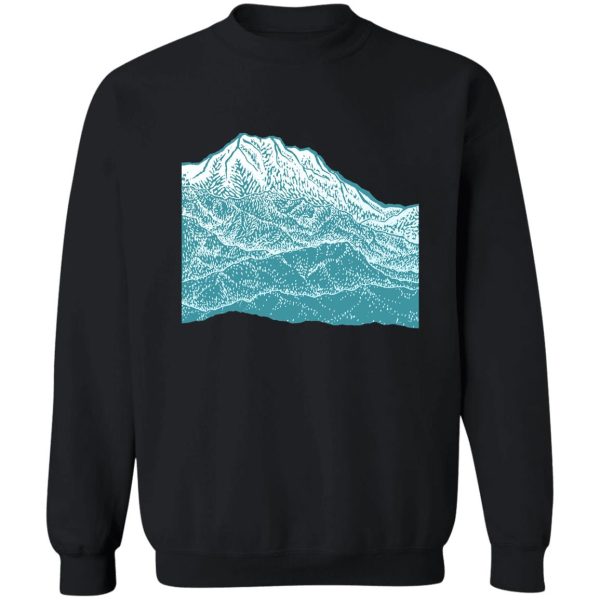 distant snow- 遠雪 linocut sweatshirt