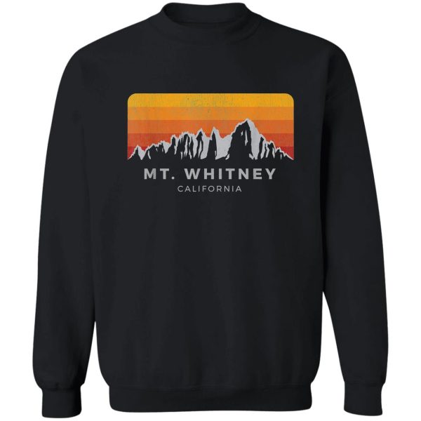 distressed mt whitney california sunrise sweatshirt