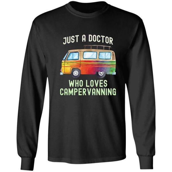 doctor loves campervanning long sleeve