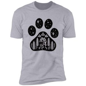 dog paw camping best gift for puppies lover shirt