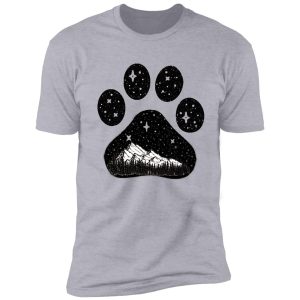 dog paw camping forest mountain gift for puppies lover shirt
