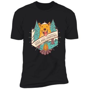 dogs and campfire shirt