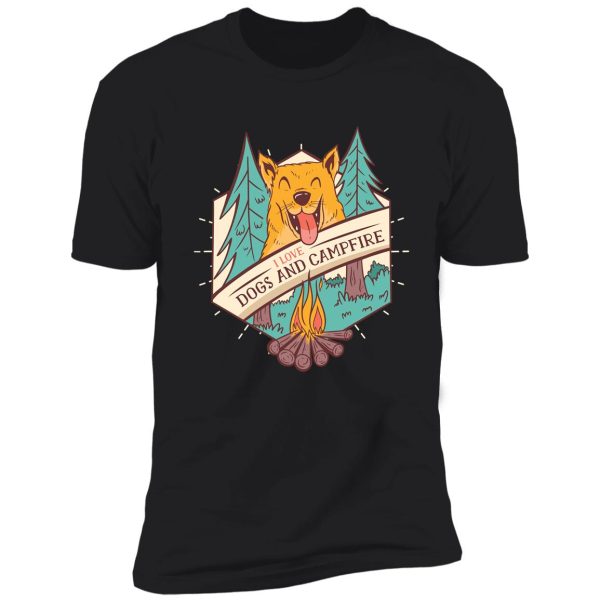 DOGS AND CAMPFIRE T-Shirt