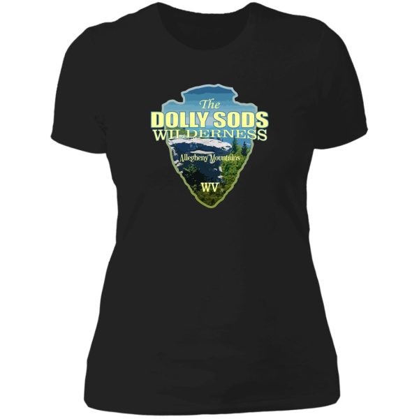 dolly sods wilderness (arrowhead) lady t-shirt