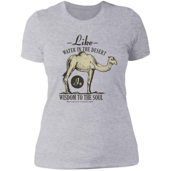 dromedary camel desert wilderness lady t-shirt