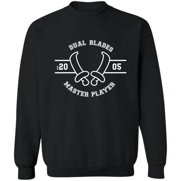 dual blades - master player sweatshirt