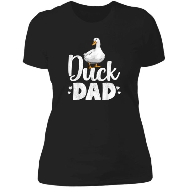 duck dad funny water ducklings lady t-shirt