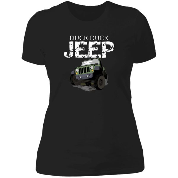 duck duck jeep lady t-shirt