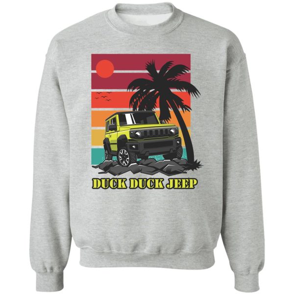 duck duck jeep summer vintage sweatshirt