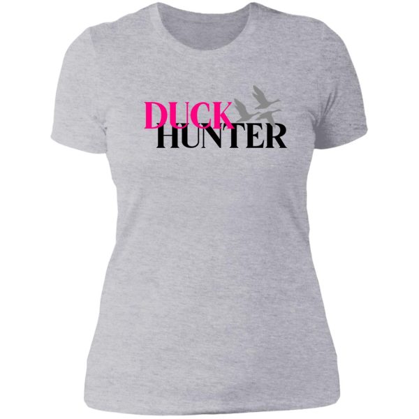 duck hunter hunting life girls who hunt womens hunting apparel huntress lady t-shirt