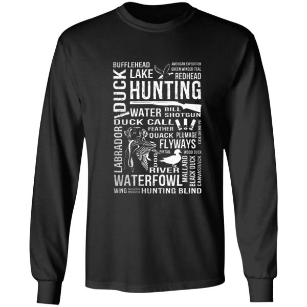 duck hunting tshirt long sleeve