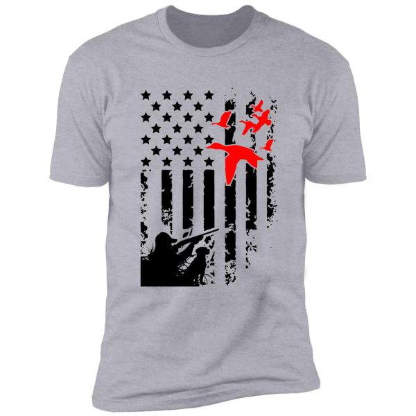 duck hunting usa flag shirt