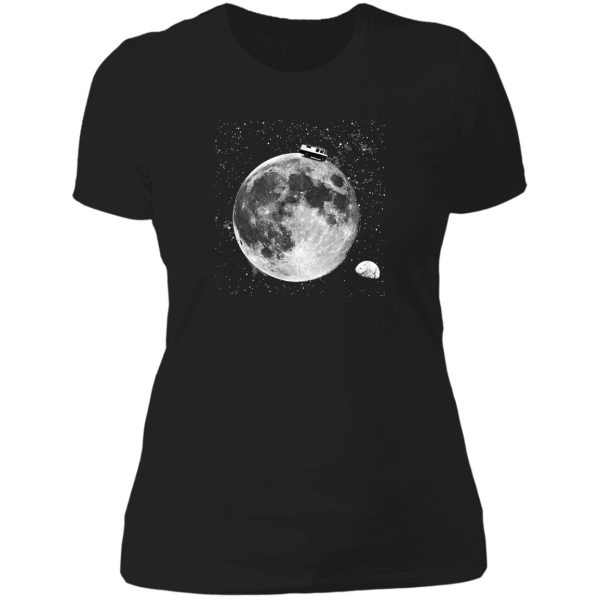 düdo on the moon lady t-shirt