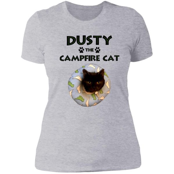 dusty the campfire cat lady t-shirt