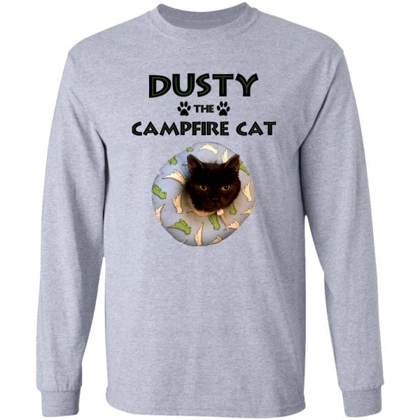 dusty the campfire cat long sleeve