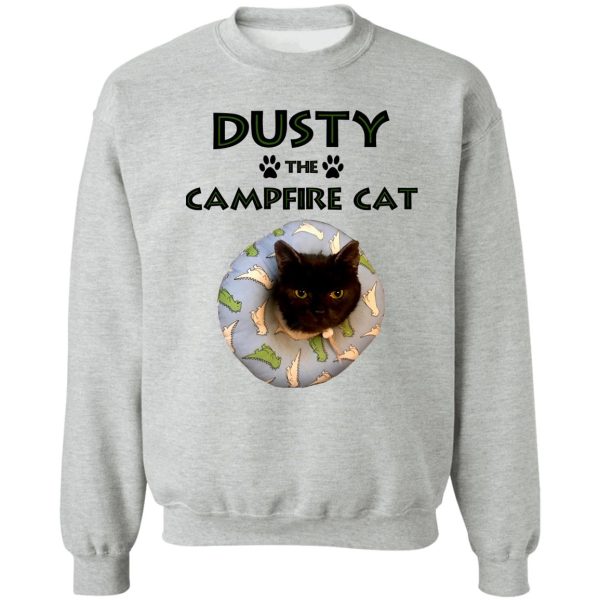 dusty the campfire cat sweatshirt