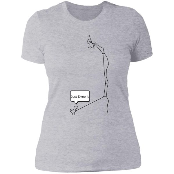 dyno climb - dynamic climbing lady t-shirt