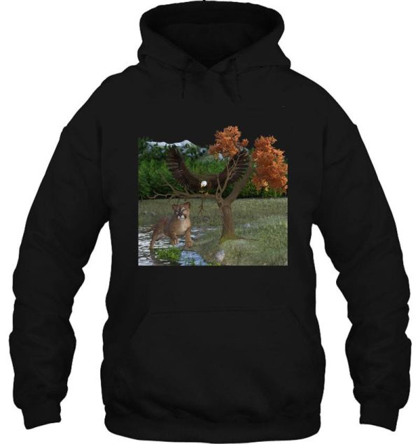eagle nature wilderness hoodie