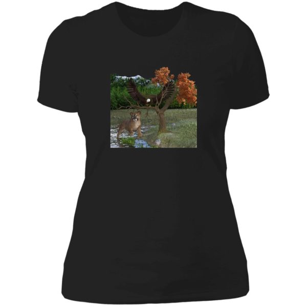 eagle nature wilderness lady t-shirt