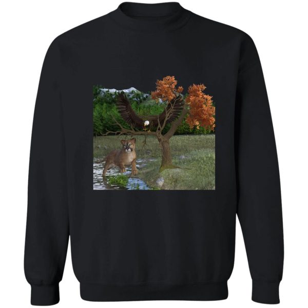 eagle nature wilderness sweatshirt