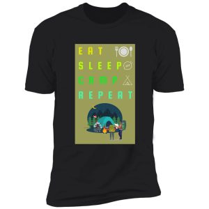 eat sleep camp repeat shirt