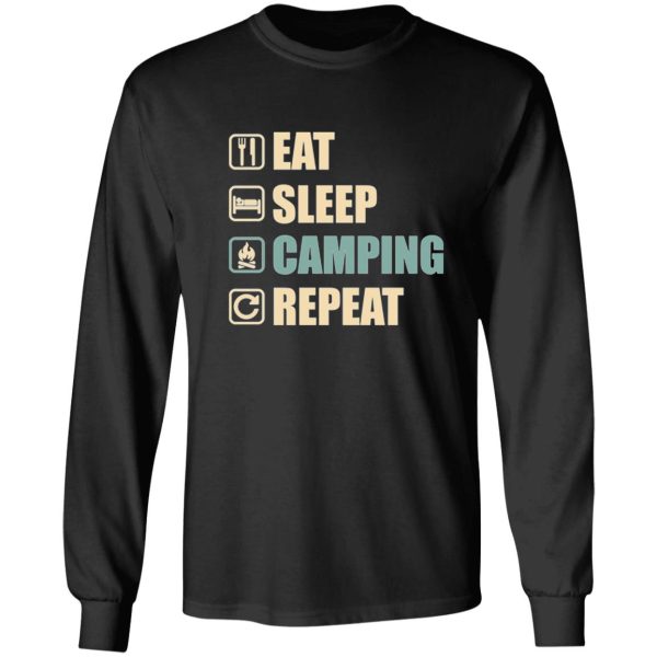 eat sleep camping repeat long sleeve