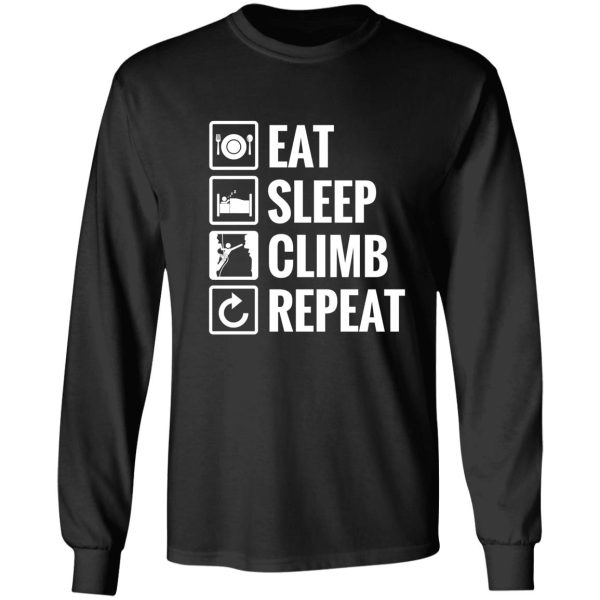 eat sleep climb repeat long sleeve