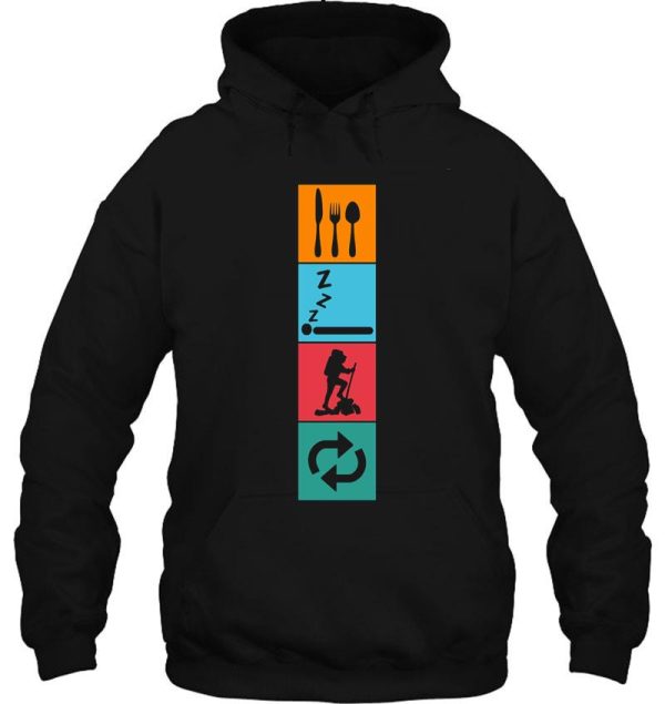 eat sleep hike repeat hoodie