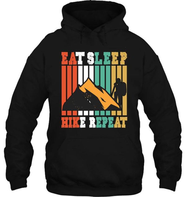 eat sleep hike repeat hoodie