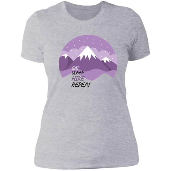 eat sleep hike repeat lady t-shirt