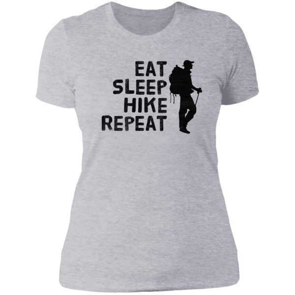 eat sleep hike repeat lady t-shirt