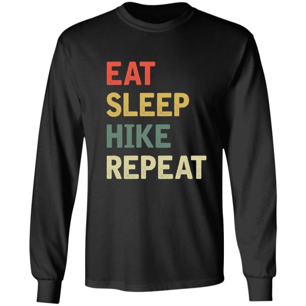 eat sleep hike repeat-retro long sleeve