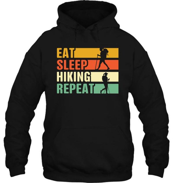 eat sleep hiking repeat hoodie