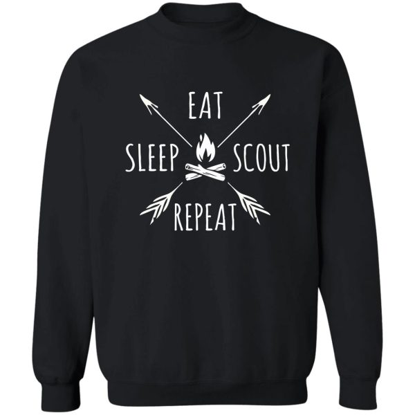 eat sleep scout repeat sweatshirt