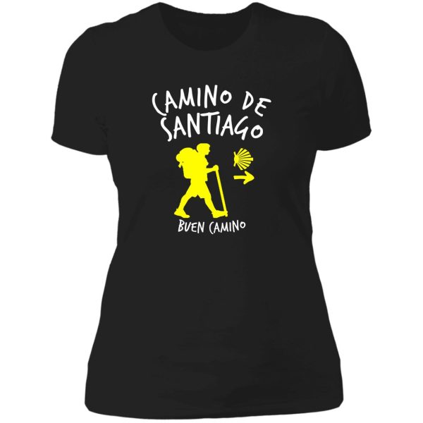 el camino de santiago compostela buen camino lady t-shirt